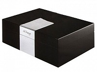 Коробка для сигар LIGNE 2, отделка: палладий, лакированное дерево; вместимость: 100 сигар