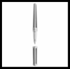 Ручка DEFI (перьевая), алюминиевое основание с паллад. отделкой, углеродное волокно
