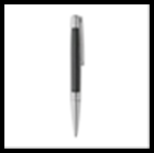 Ручка DEFI  (шариковая), алюминиевое основание с паллад.отделкой, углеродное волокно