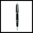 Ручка CAPRICE (перьевая), палладий, черный лак