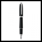Ручка OLYMPIO Medium (перьевая), палладиевая отделка, черный лак