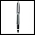 Ручка OLYMPIO Medium (роллер), палладиевая отделка, антрацитовый полупрозрачн.лак, узор 