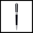 Ручка LIBERTE Mini (шариковая), отделка: палладий, черный современный лак