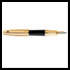 Ручка OLYMPIO XLarge (перьевая), позолоч. отделка, черн. китай. лак, узор 