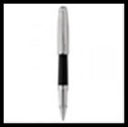 Ручка OLYMPIO Large (роллер), палладиевая отделка, черный китайский лак, декор. узор на колпачке
