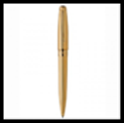 Ручка OLYMPIO Large (шариковая), позолоченная отделка, узор в виде вертикальных линий