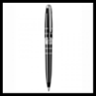 Ручка OLYMPIO Large (шариковая), паллад.отд., черн. китай. лак, зажим украш. ониксом,узор 
