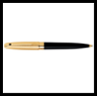 Ручка OLYMPIO Large (шариковая), позолоч.отделка, черный китай. лак, узор 