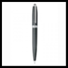 Ручка OLYMPIO Medium (шариковая), паллад. отделка, антрацитовый полупрозрачн. лак, узор 