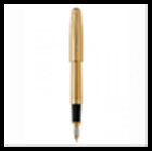 Ручка OLYMPIO Large (перьевая), позолоченная отделка, узор в виде вертикальных линий