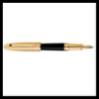 Ручка OLYMPIO Large (перьевая), позолоч. отделка, черн. китай. лак, узор 