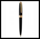 Ручка OLYMPIO Large (шариковая), позолоченная отделка, черный китайский лак