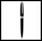 Ручка OLYMPIO Large (шариковая), палладиевая отдeлка, черный китайский лак